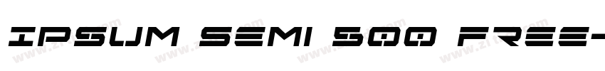 Ipsum Semi 500 Free字体转换